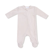Oatmeal Velour Footie