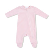 Pink Velour Footie
