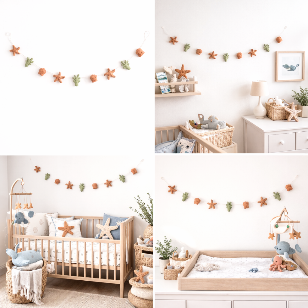 Felt Starfish Garland