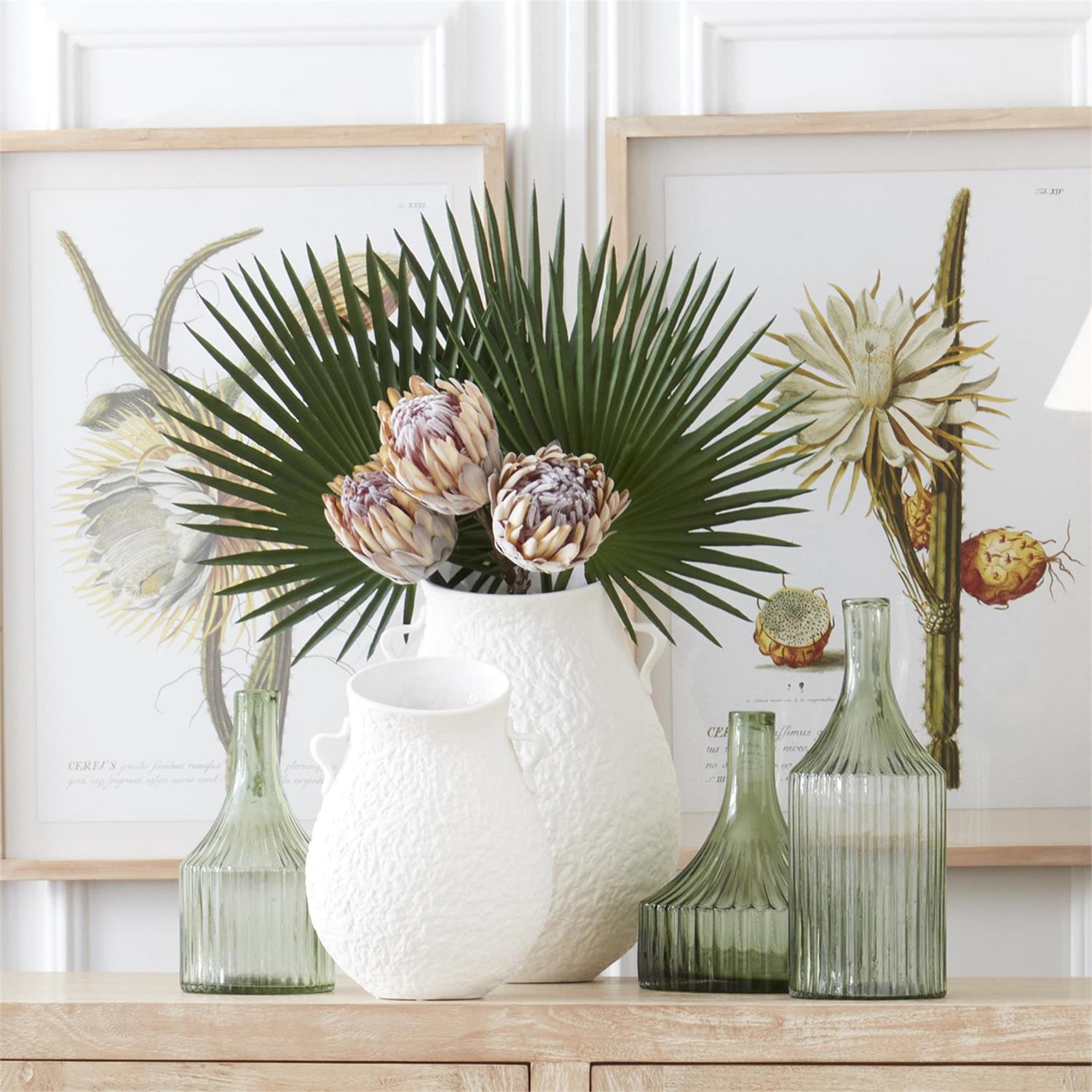 33 Inch Fan Palm Leaf Stem