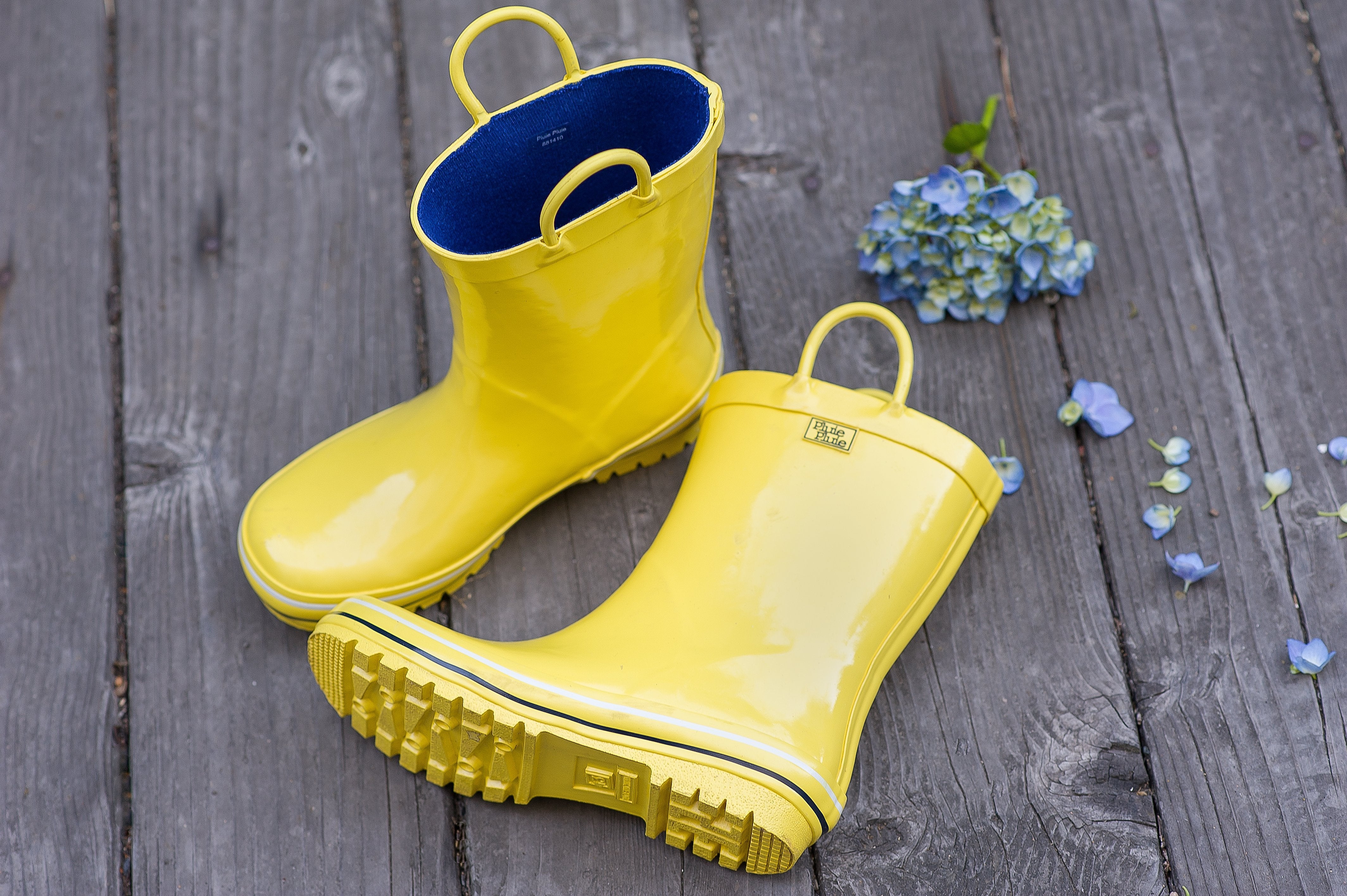 Solid Yellow Rain Boot