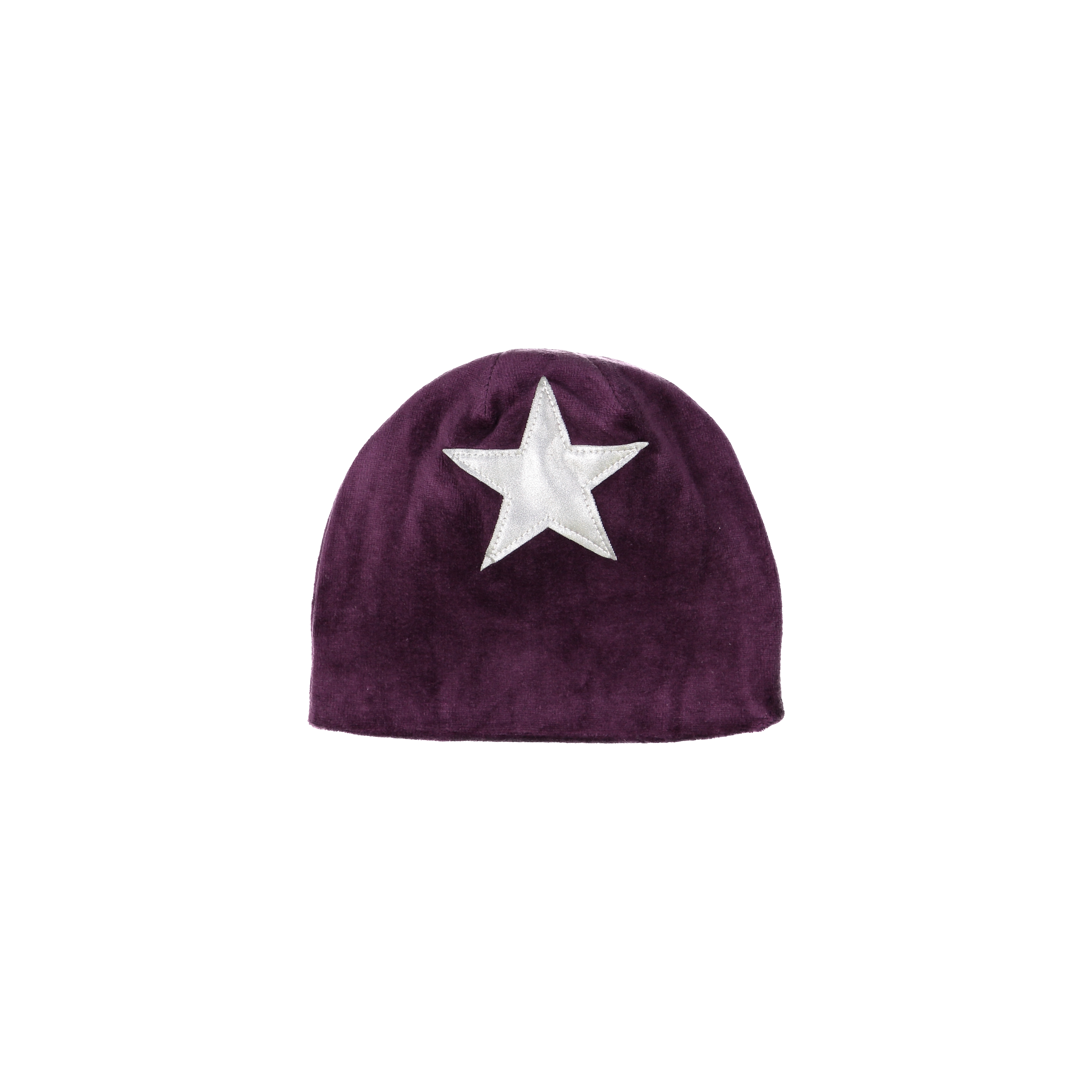 Star Patch Velour Beanie, Port