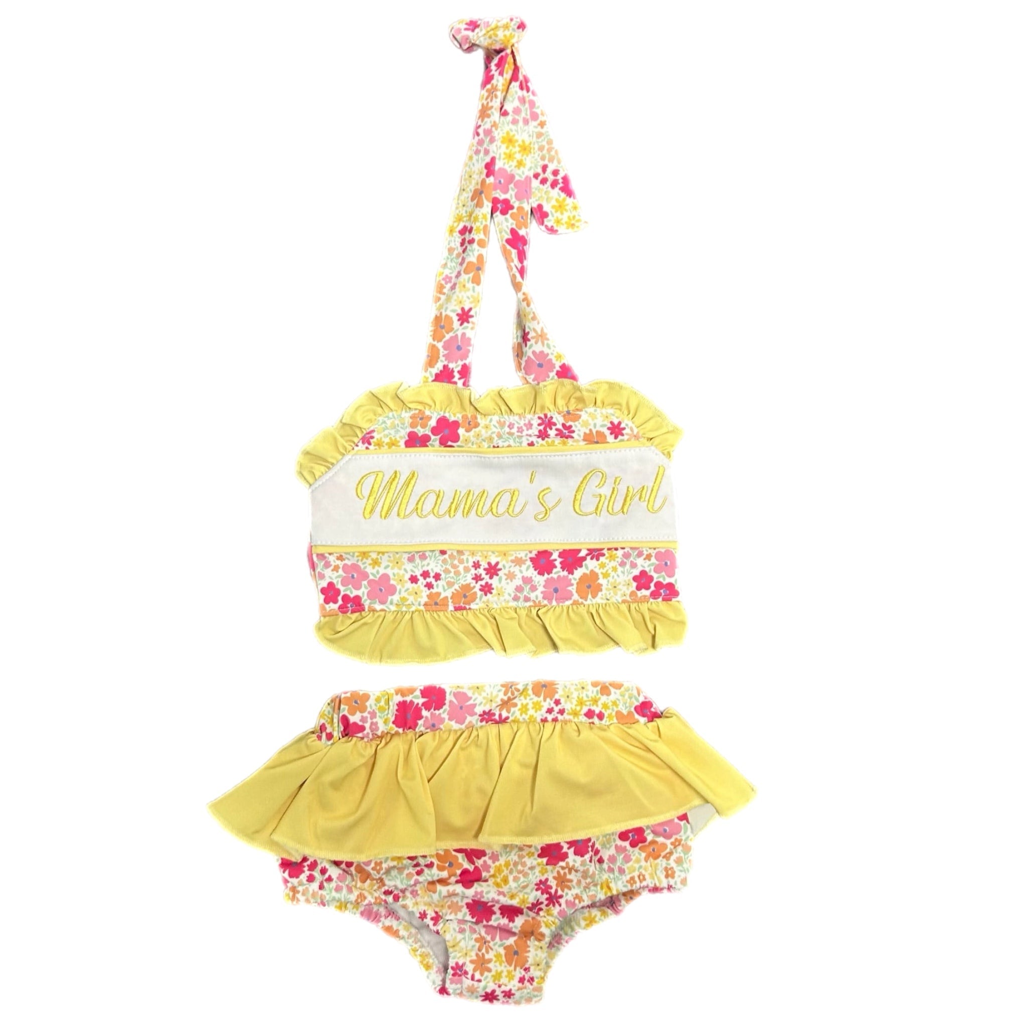 Mamas Girl Floral Two Piece Swimsuit