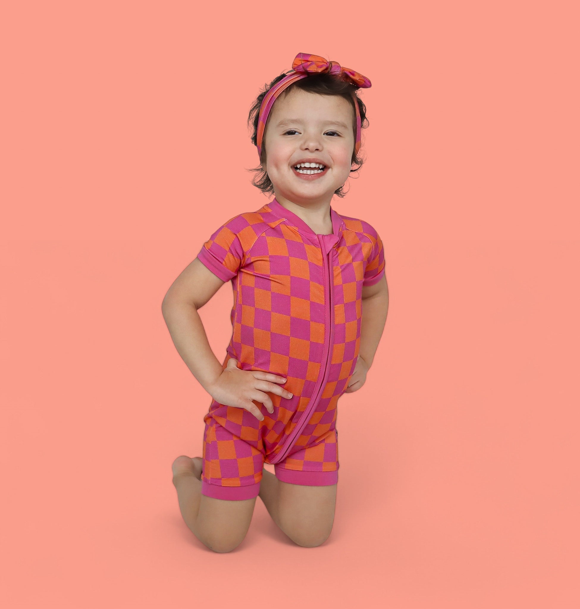 Neon Dreams Checkers Dream Shortie