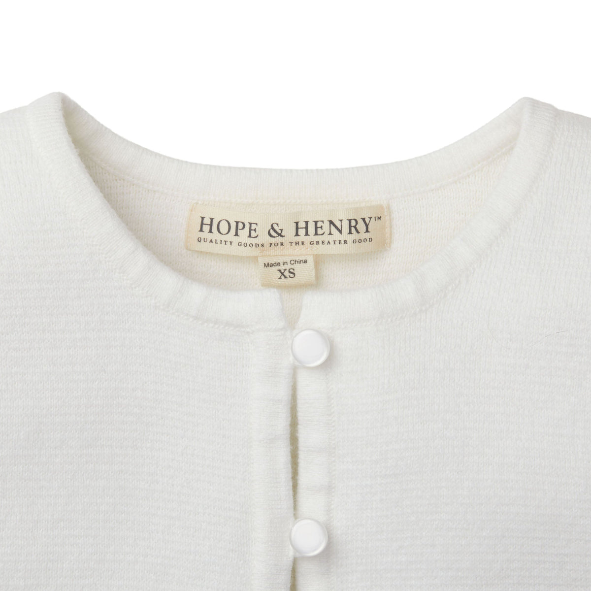 Organic Curved Hem Cardigan