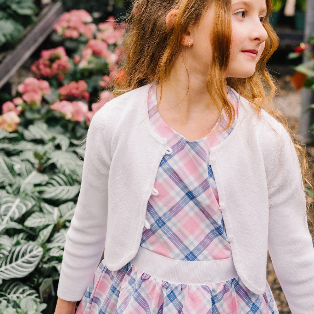Organic Curved Hem Cardigan