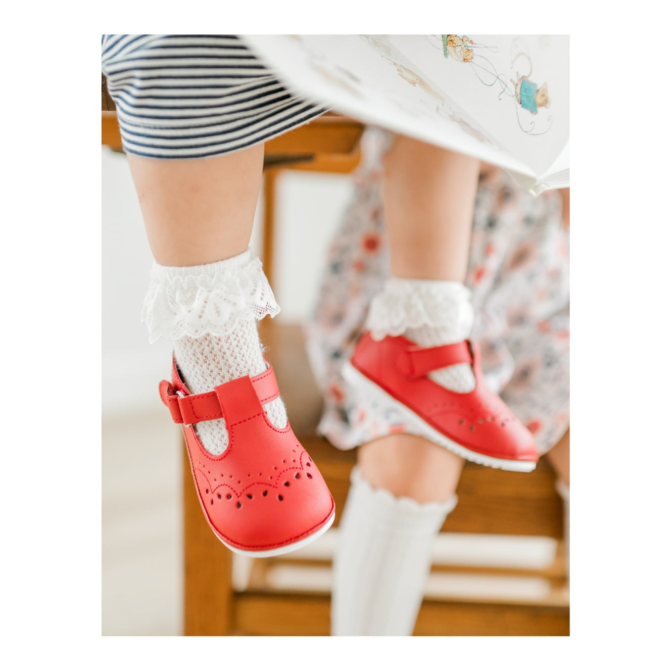Birdie Leather T-strap Mary Jane (baby)