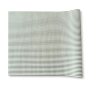 Green Striped Paper Table Runner – 19.5” X 150” | Disposable Party Table Décor