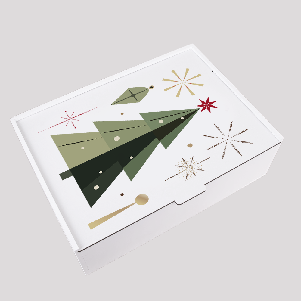 Gift Boxes For Christmas. Rectangular