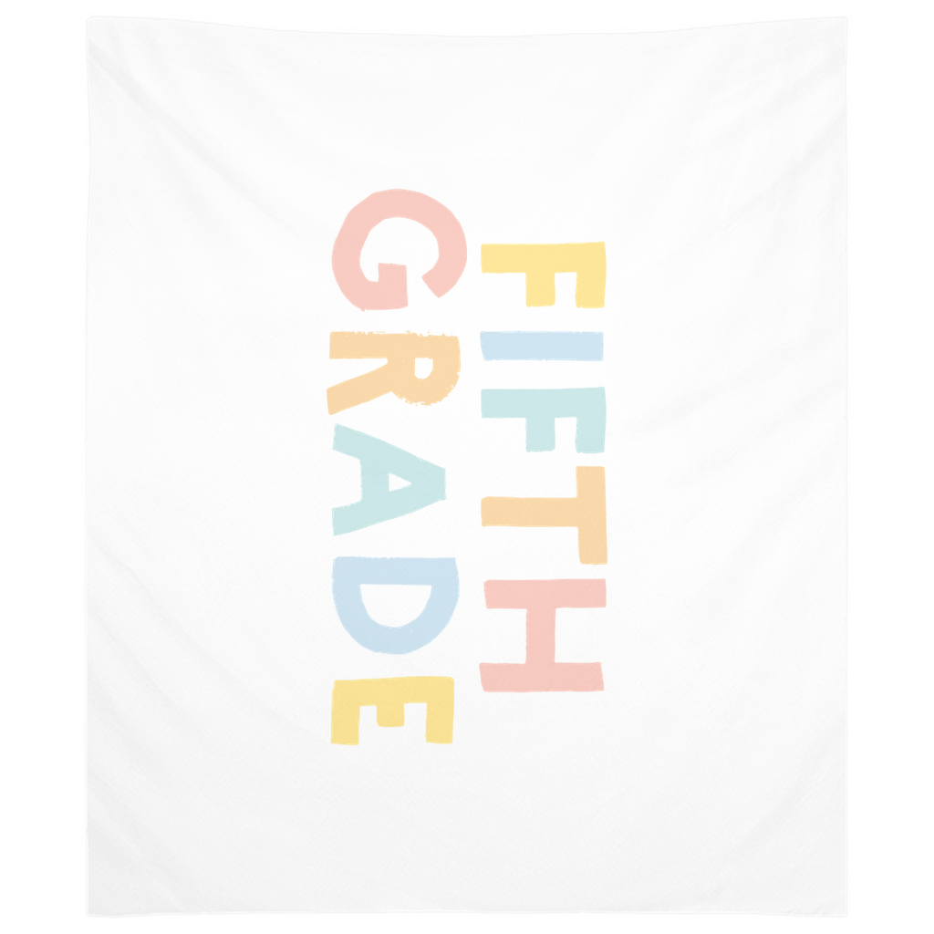 First Day Of Fifth Grade Tapestry, First Day Of School Banner
