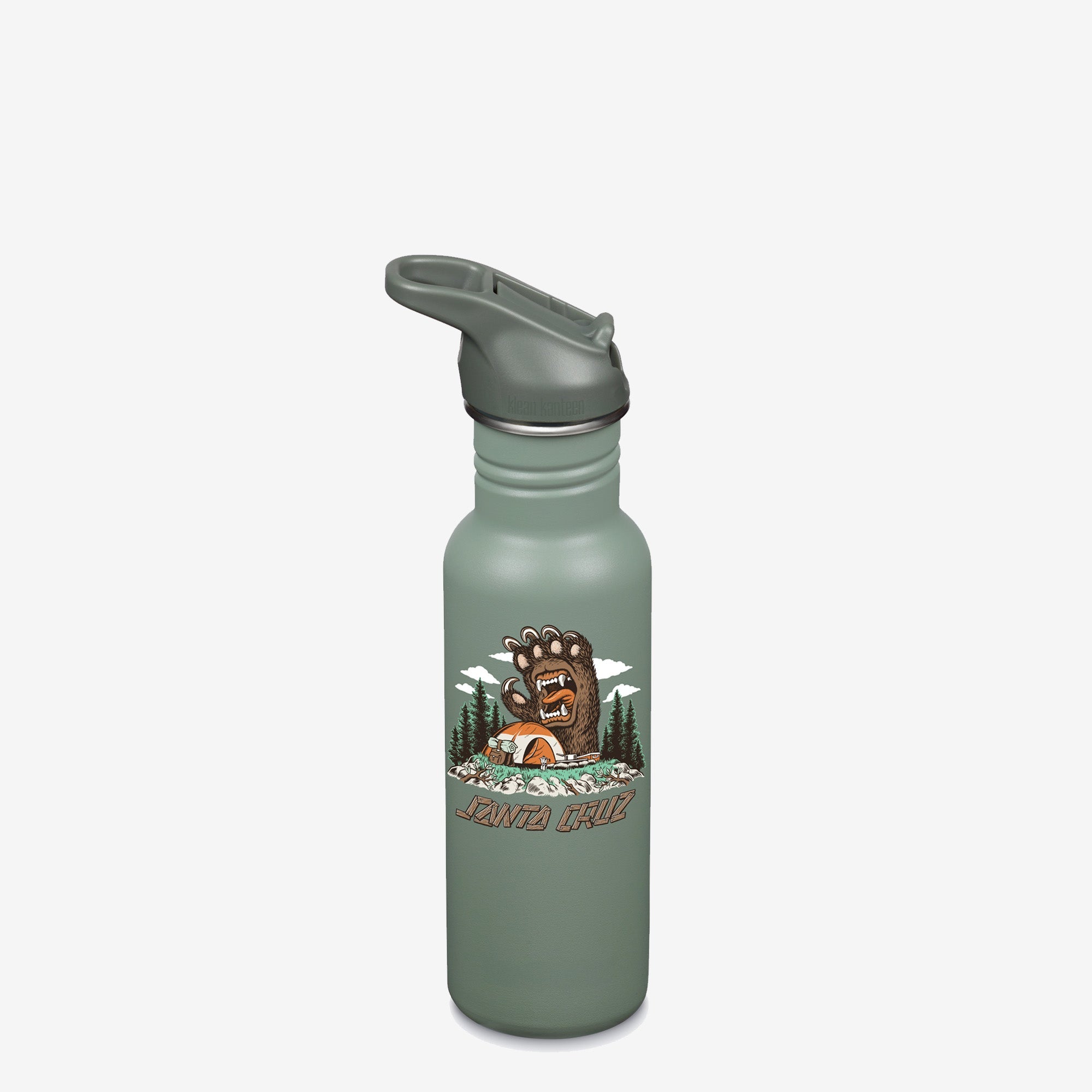 18oz Classic With Flip Seal Sport Cap - Sant Cruz - Screaming Grizzly