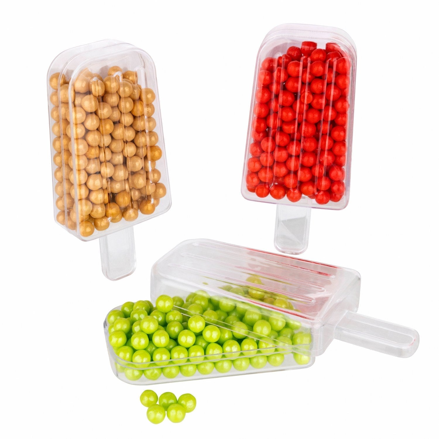 Ices Shaped Acrylic Candy Boxes 24 Pack 4.25"x2"x1"