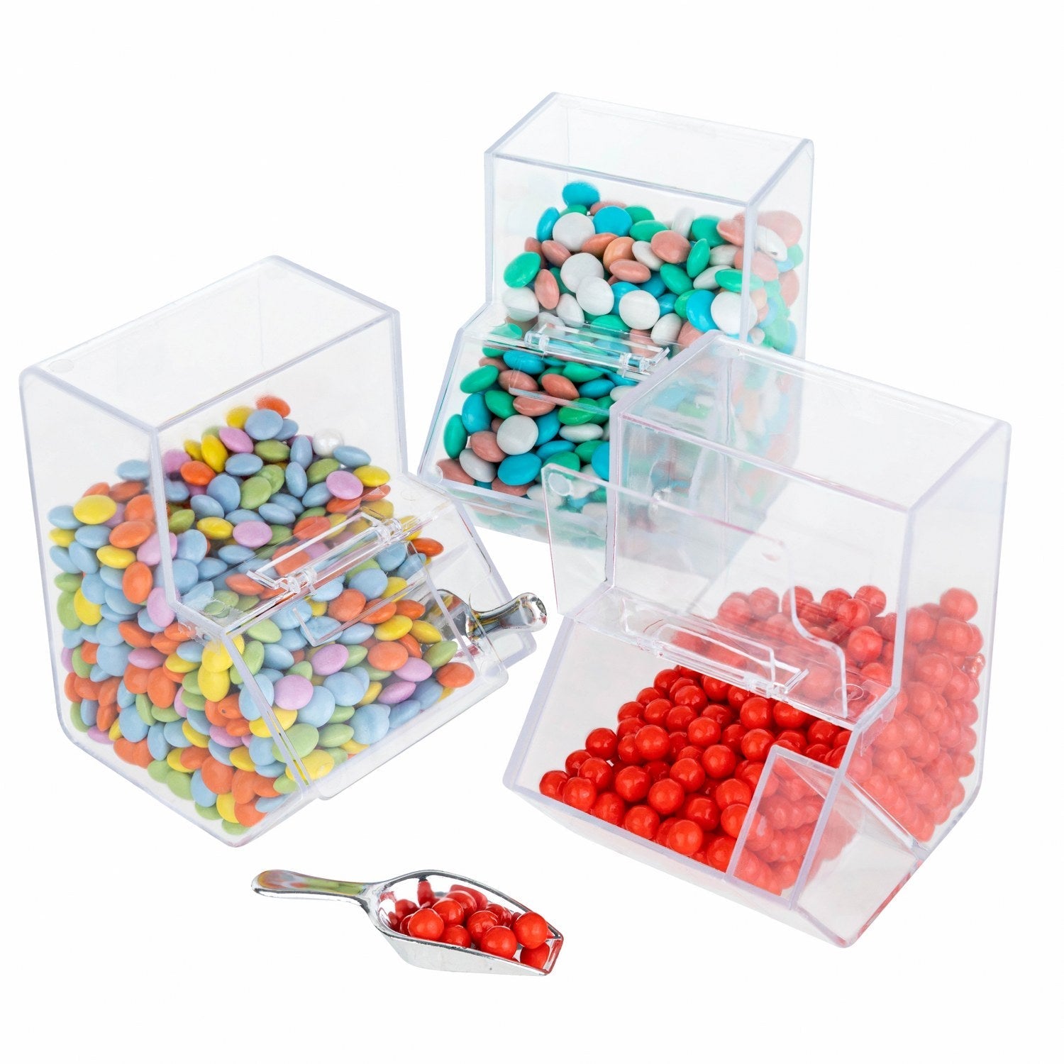 Candy Box Shaped Acrylic Candy Boxes 12 Pack 3.72"x3.25"x2.75"