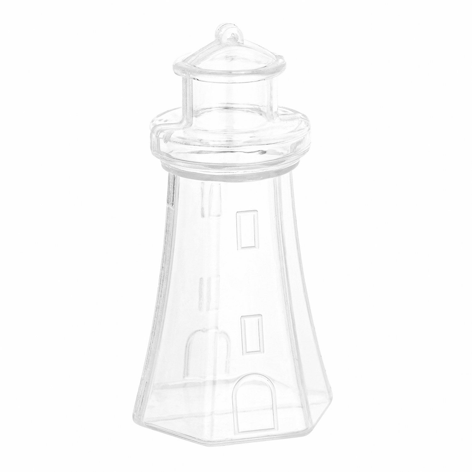 Light House Shaped Acrylic Candy Boxes 24 Pack 3.62"x1.88"x1.65"