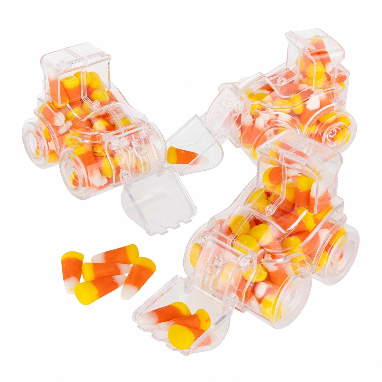 Tractor Shaped Acrylic Candy Boxes 12 Pack 3.22"x2.83"x2.28"