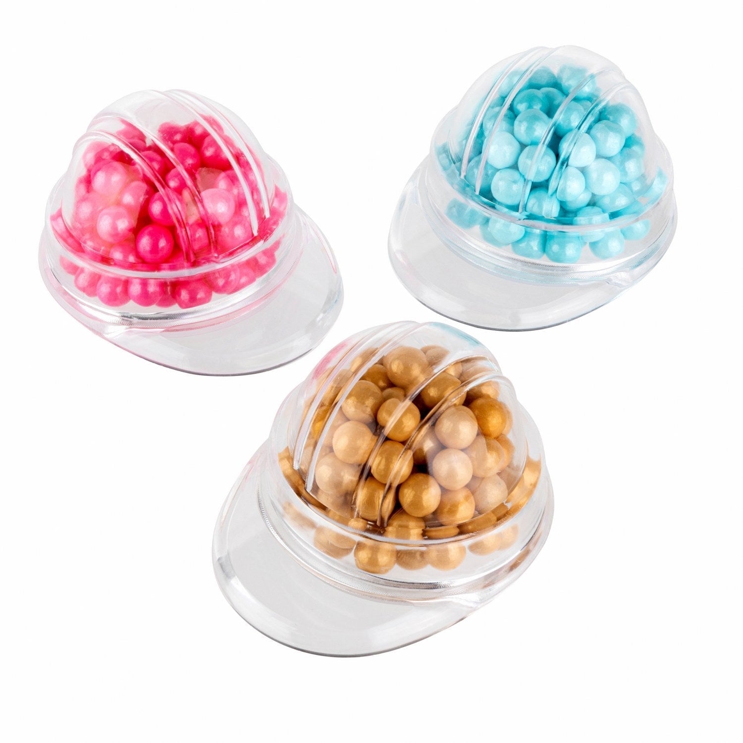 Cap Shaped Acrylic Candy Boxes 24 Pack 1.33"x2.59"x2.04"