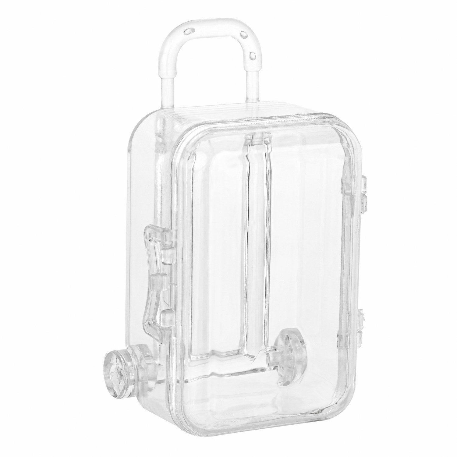 Travel Case Shaped Acrylic Candy Boxes 24 Pack 4.01"x1.65"x2.12"