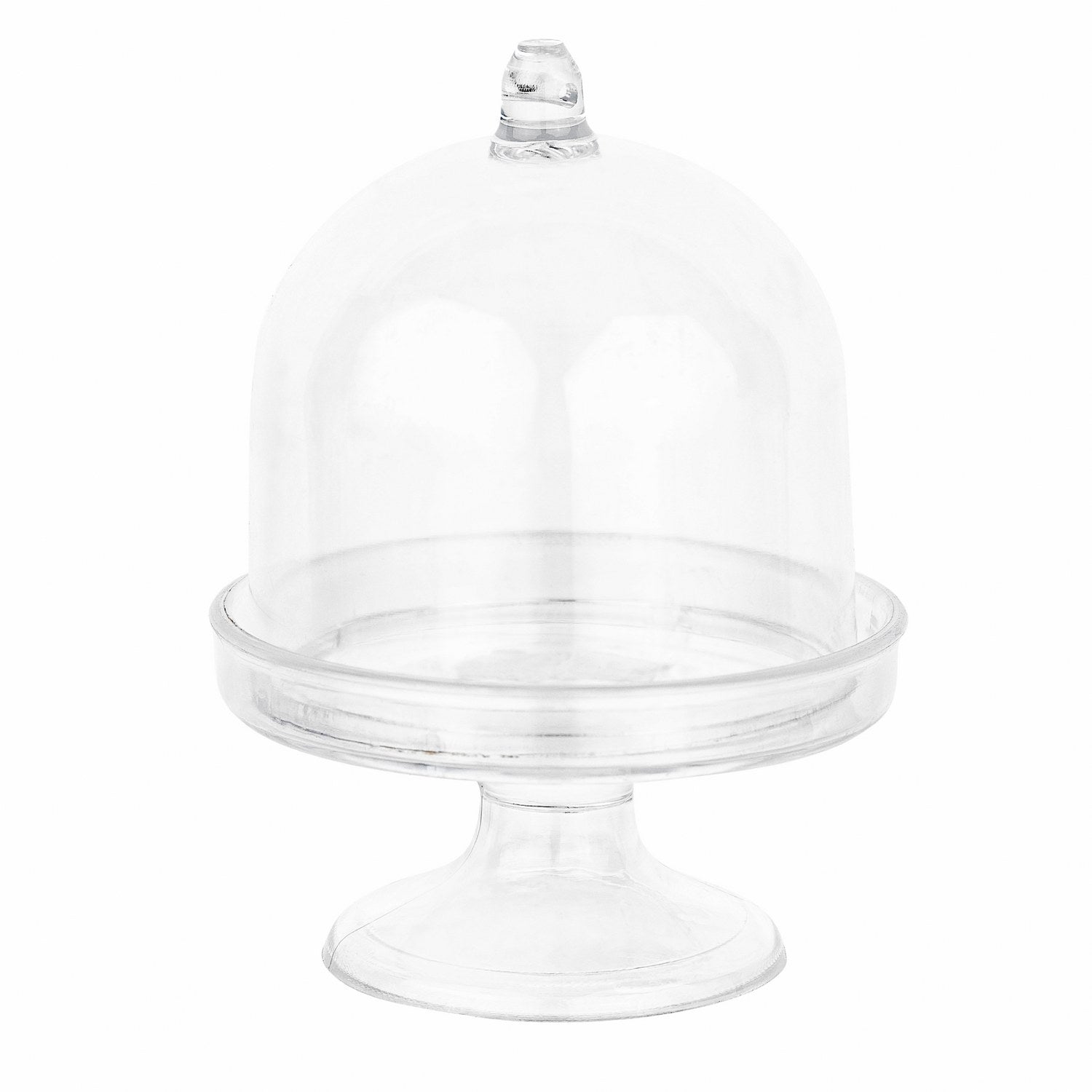 Mini Cake Dome Shaped Acrylic Candy Boxes 16 Pack 2.75"x3.93"