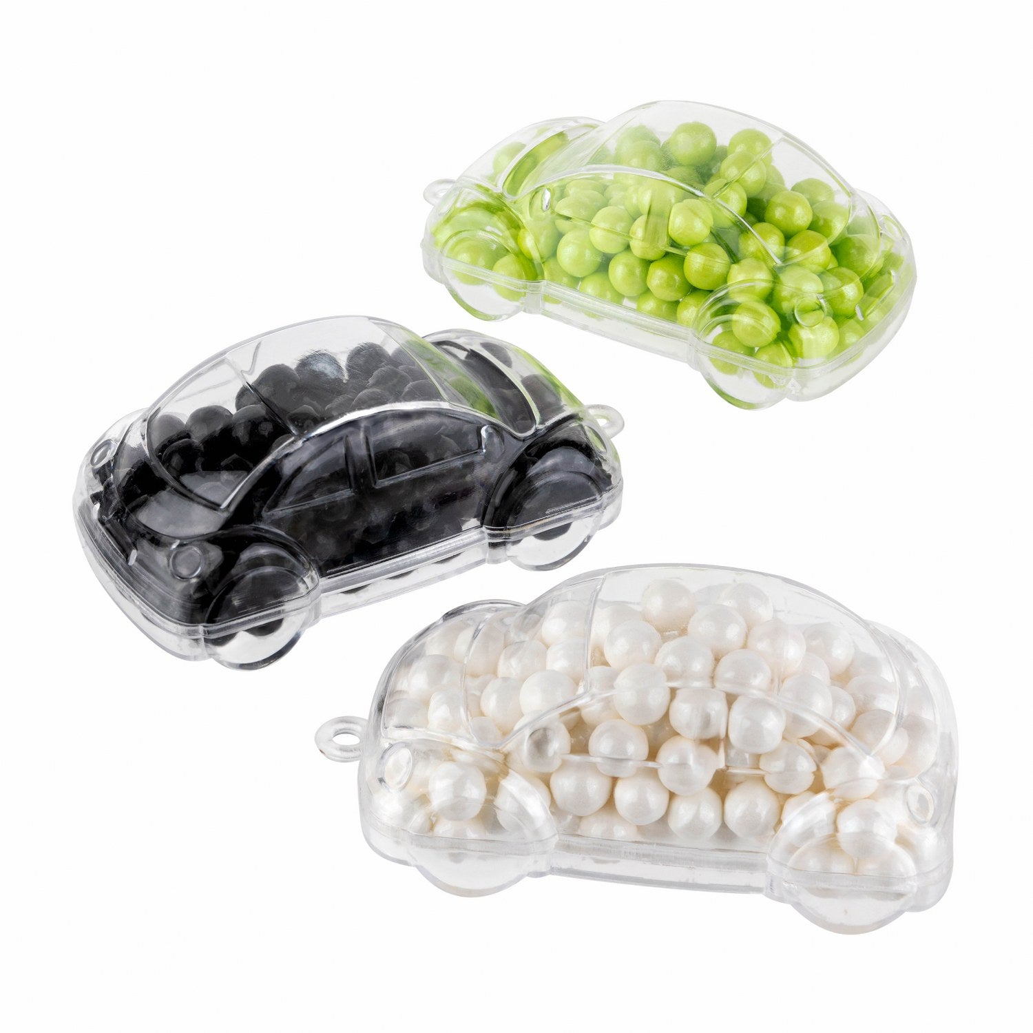 Car Shaped Acrylic Candy Boxes 24 Pack 2.95"x1.49"x1.1"