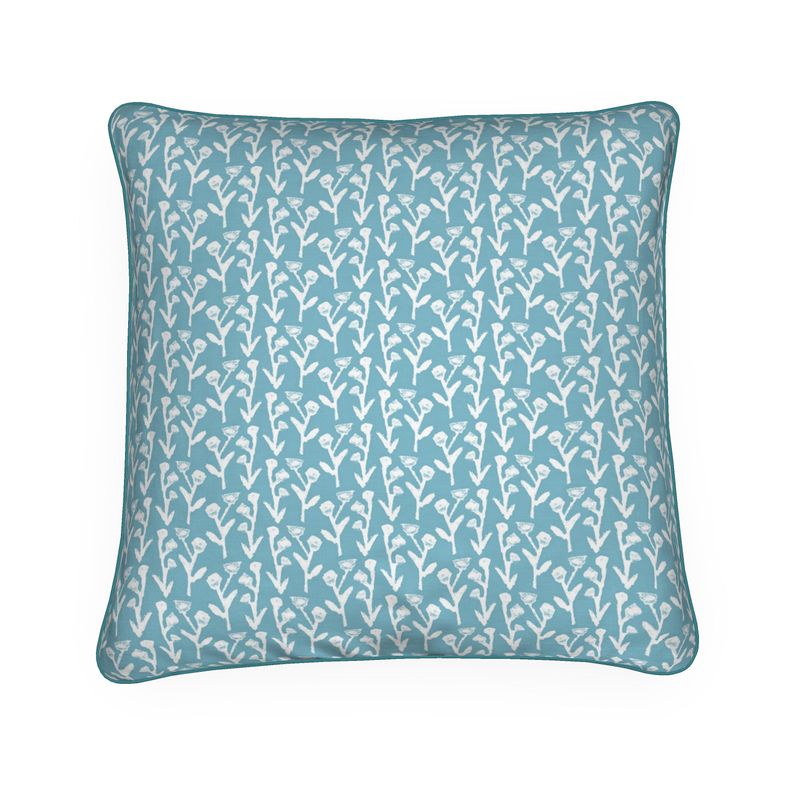 Ivy Manor Throw Pillow (slate)