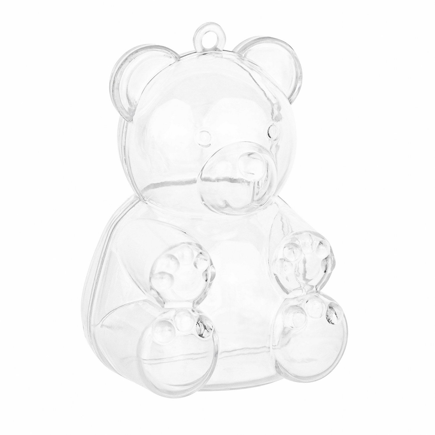 Bear Shaped Acrylic Candy Boxes 24 Pack 1.96"x1.77"x2.75"