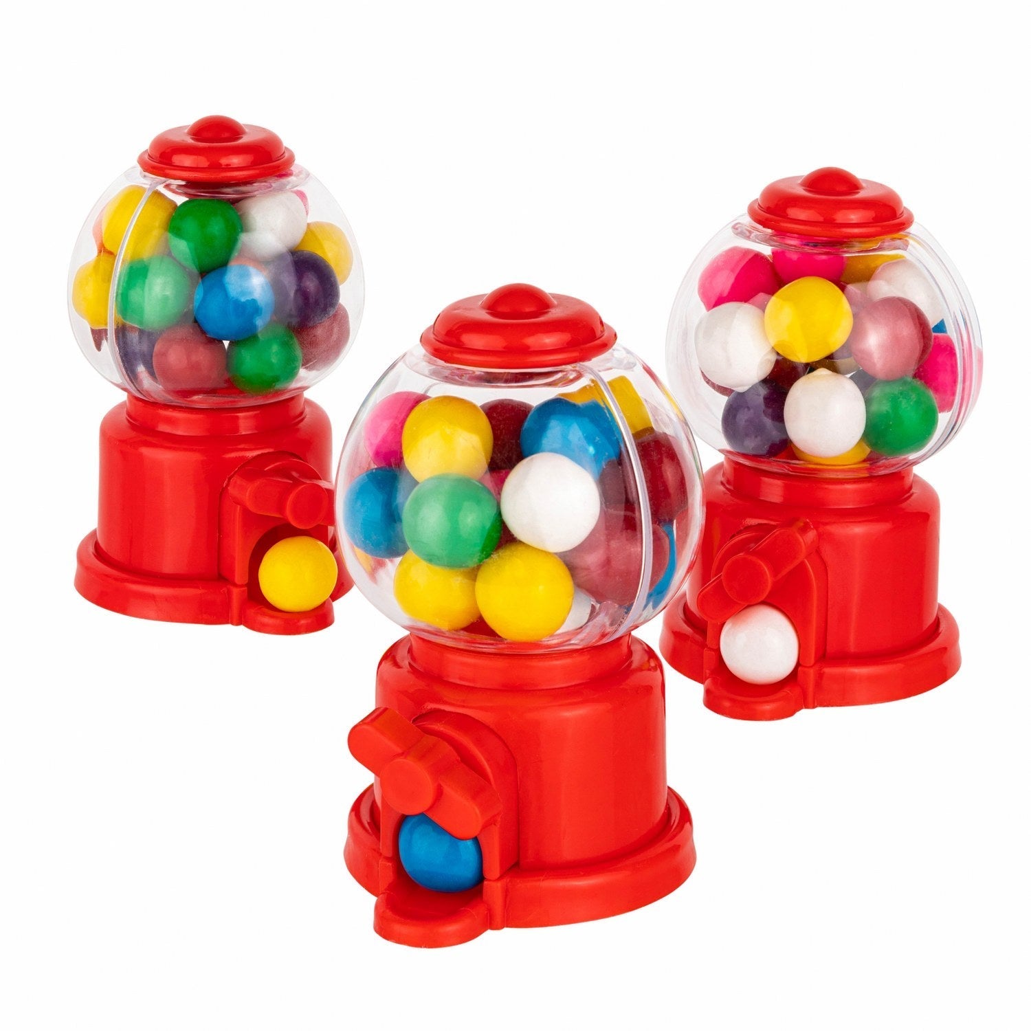 Gumball Machine Shaped Acrylic Candy Boxes 16 Pack 2.36"x3.75"