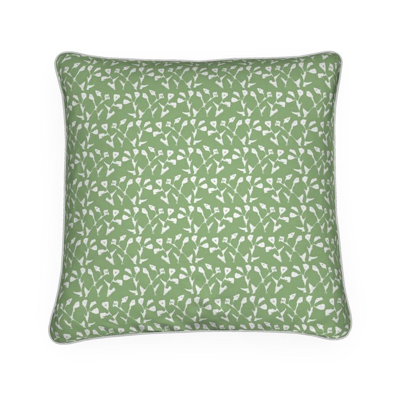 Genevieve Throw Pillow (green)
