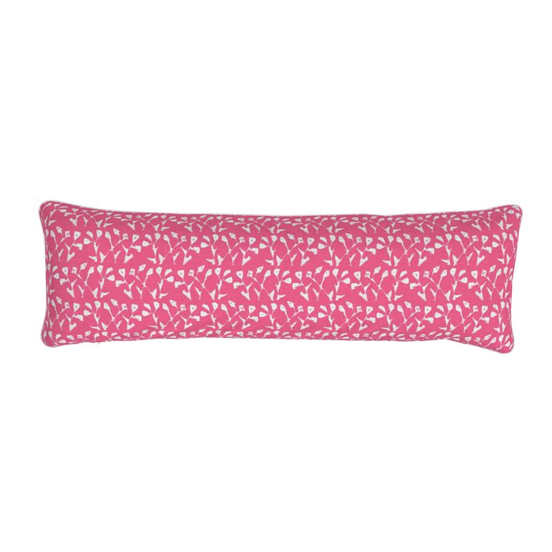 Genevieve Bolster Pillow (hot Pink)