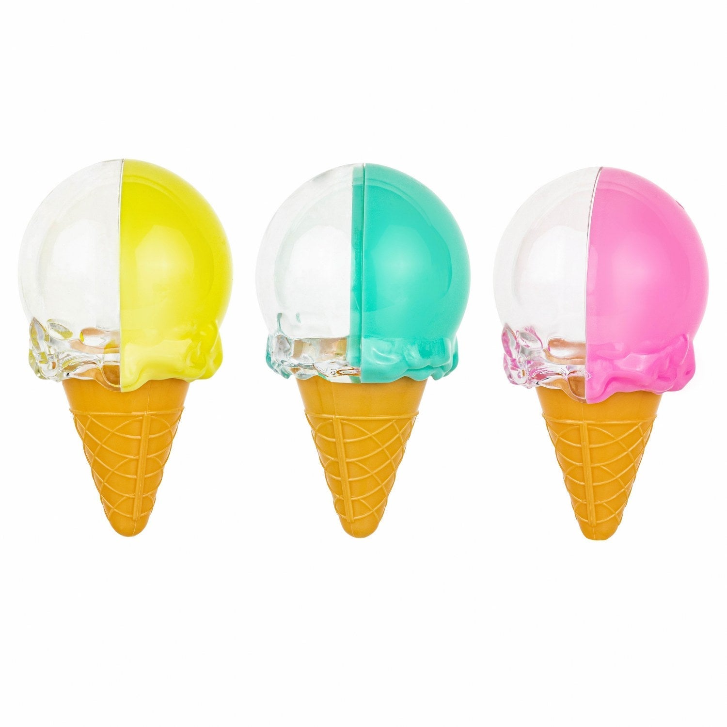 Ice Cream Shaped Acrylic Candy Boxes 24 Pack 1.96"x3.54"