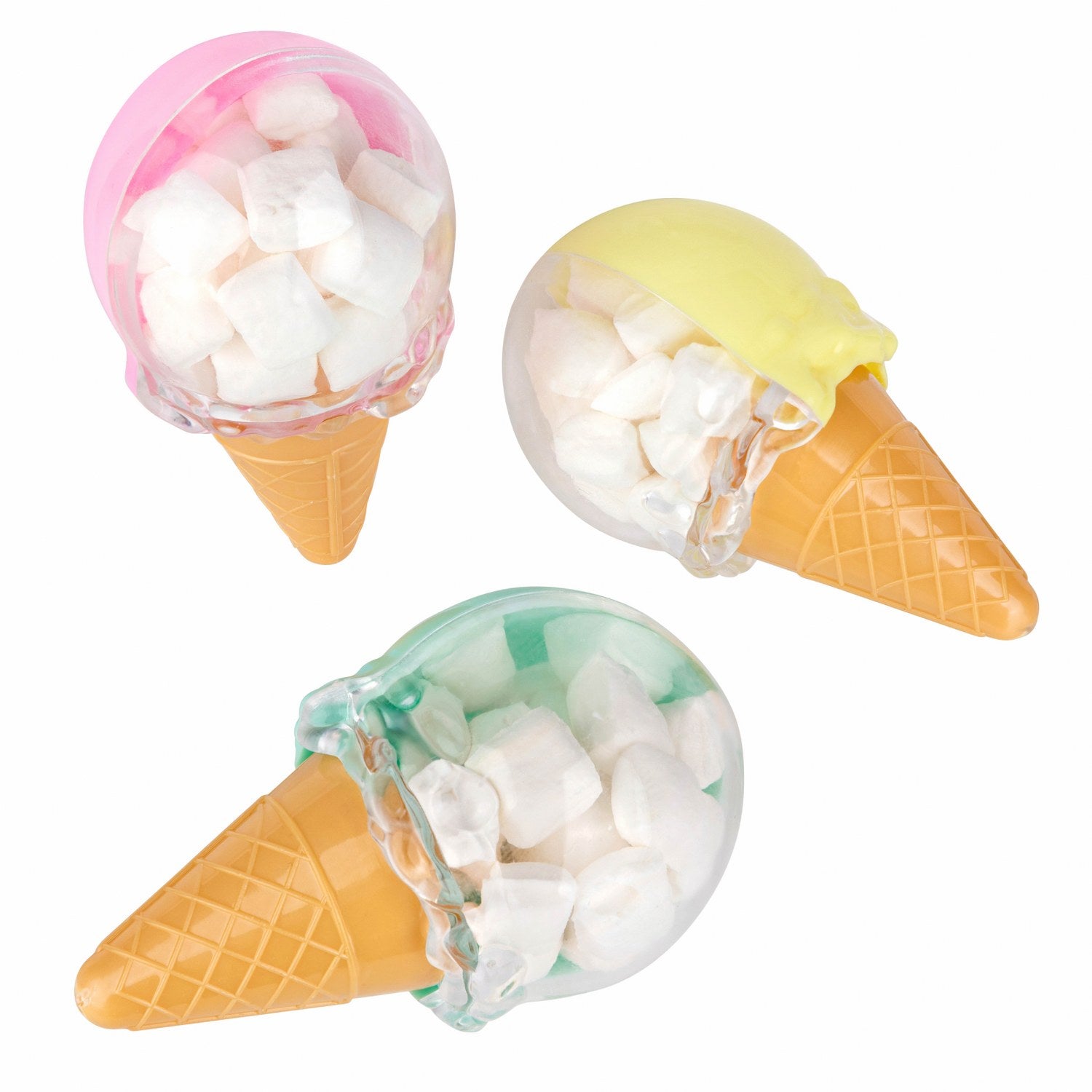 Ice Cream Shaped Acrylic Candy Boxes 24 Pack 1.96"x3.54"