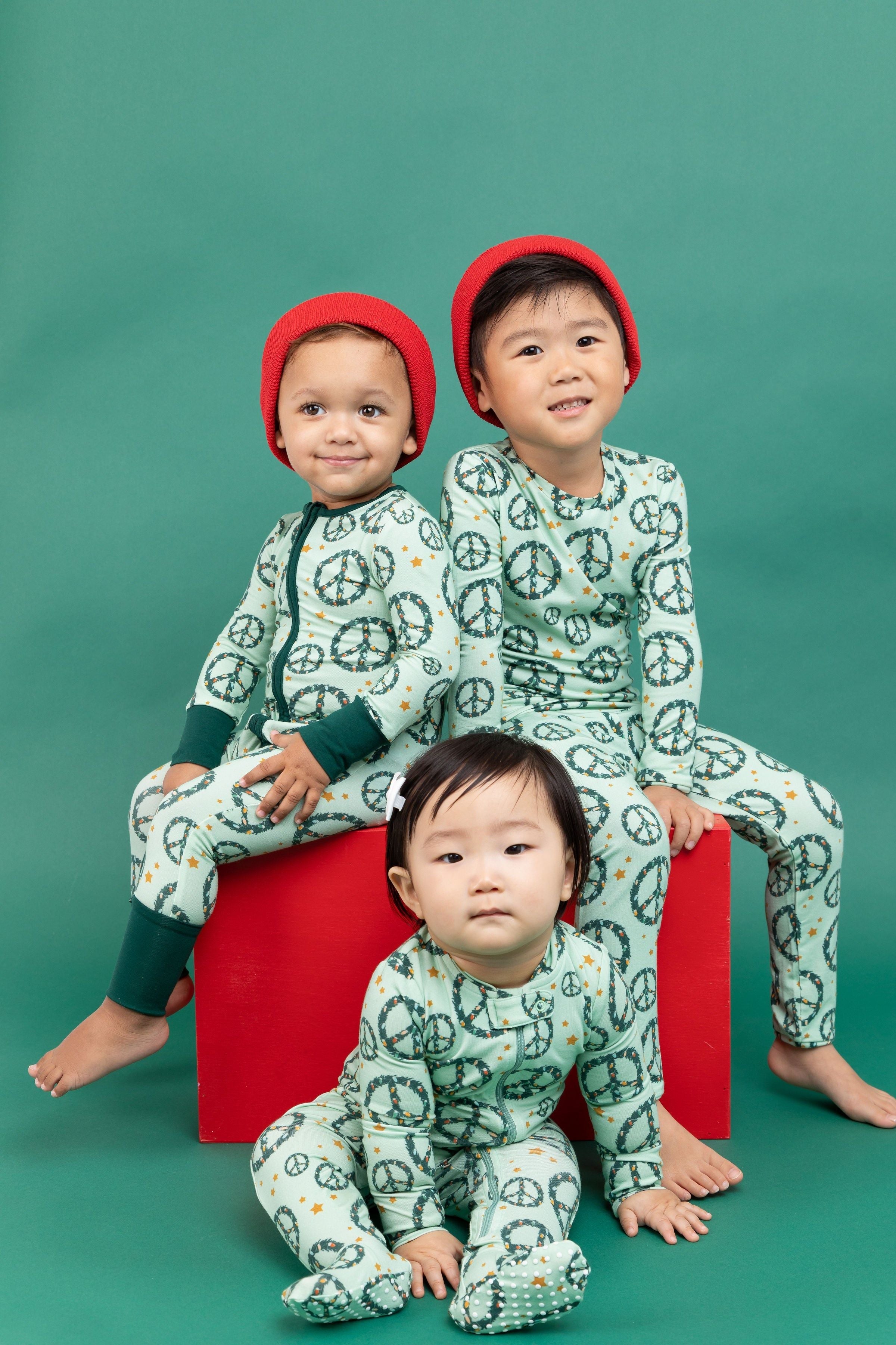 Two Piece Pajama Set - Peace + Joy