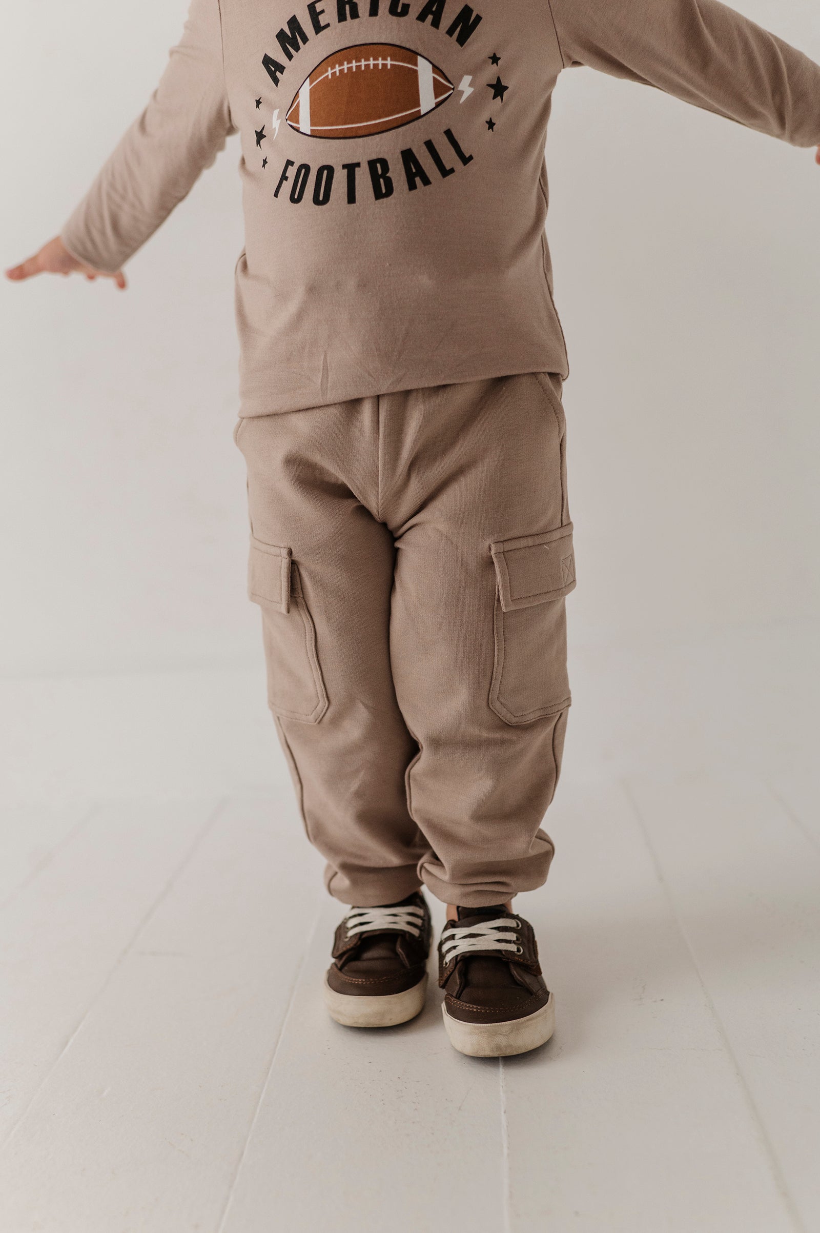 Boys Cargo Pants In Portabella