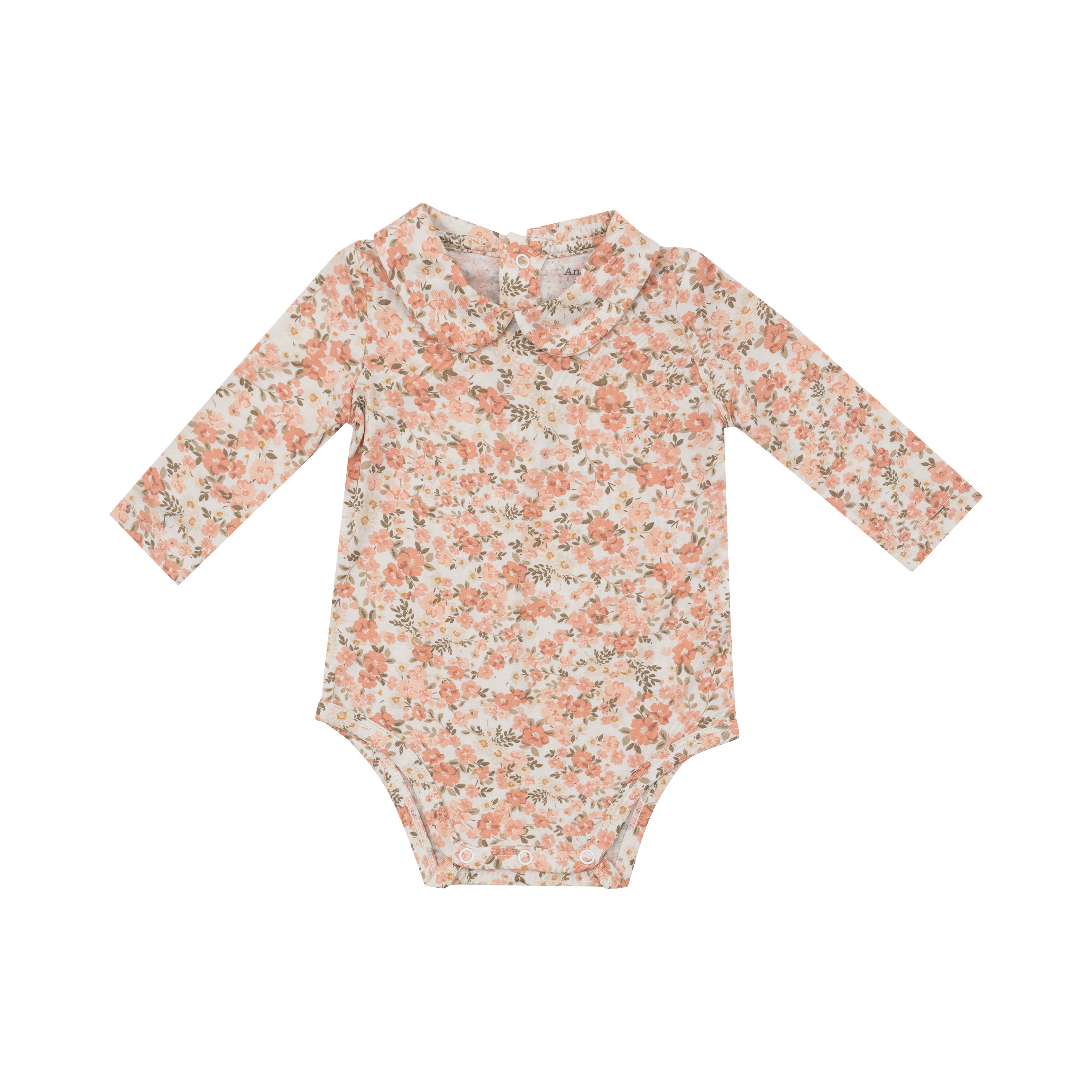 Peter Pan Collar Bodysuit - Sweet Rose Calico