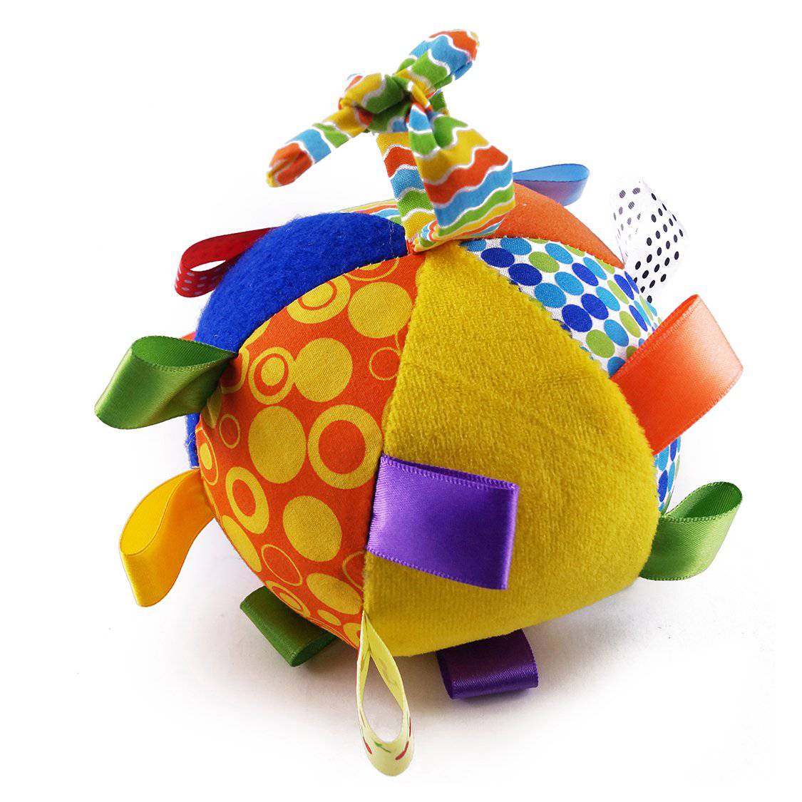 Rainbow Ribbons Plush Infant Sensory Toy