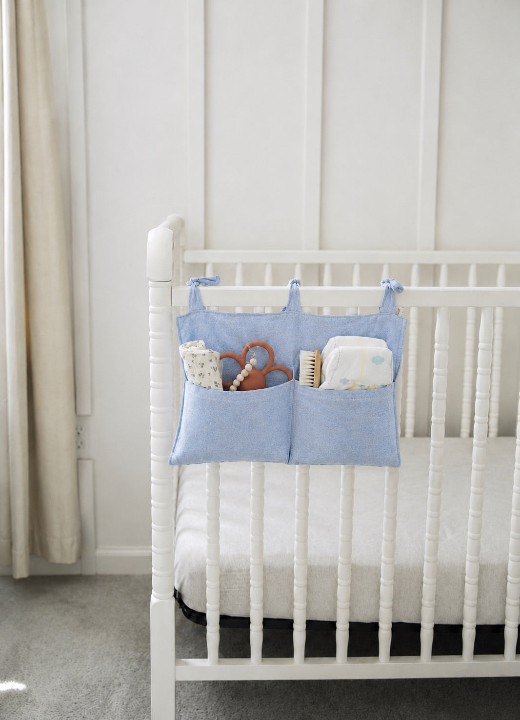 Baby Crib Diaper Caddy Storage Organizer Nursery Room
