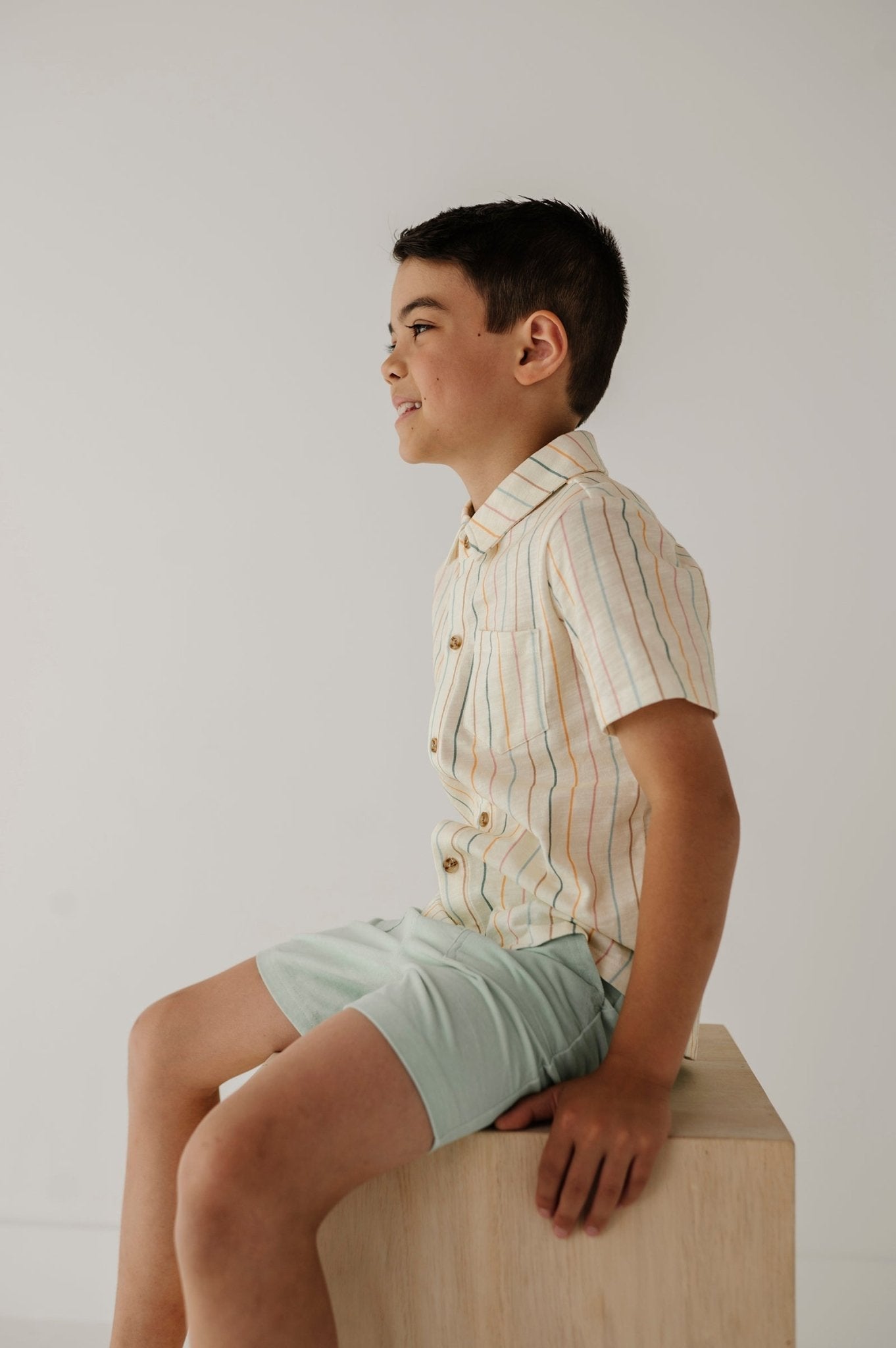 Boy's Collar Button Shirt