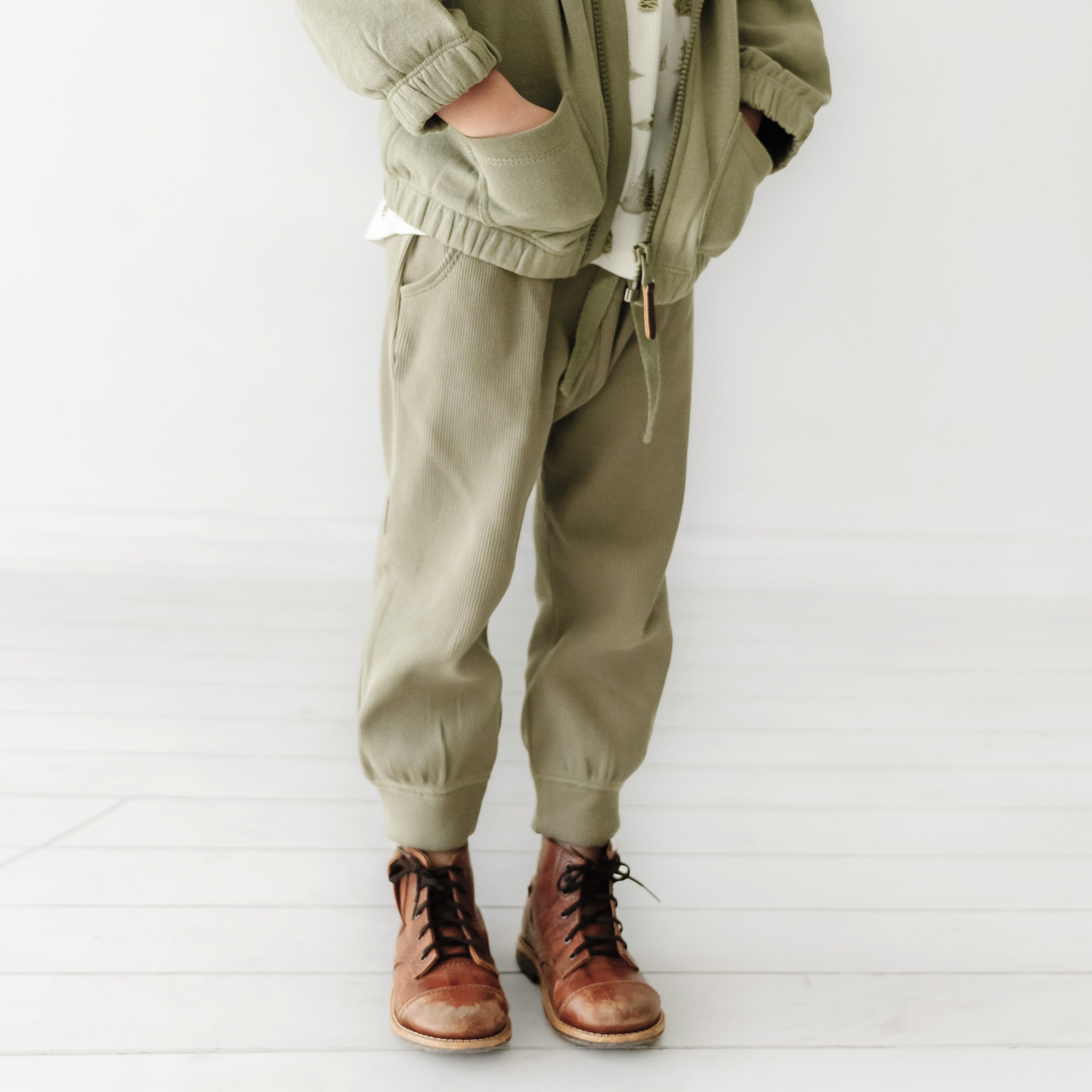 Organic Hooded Jacket - Olive