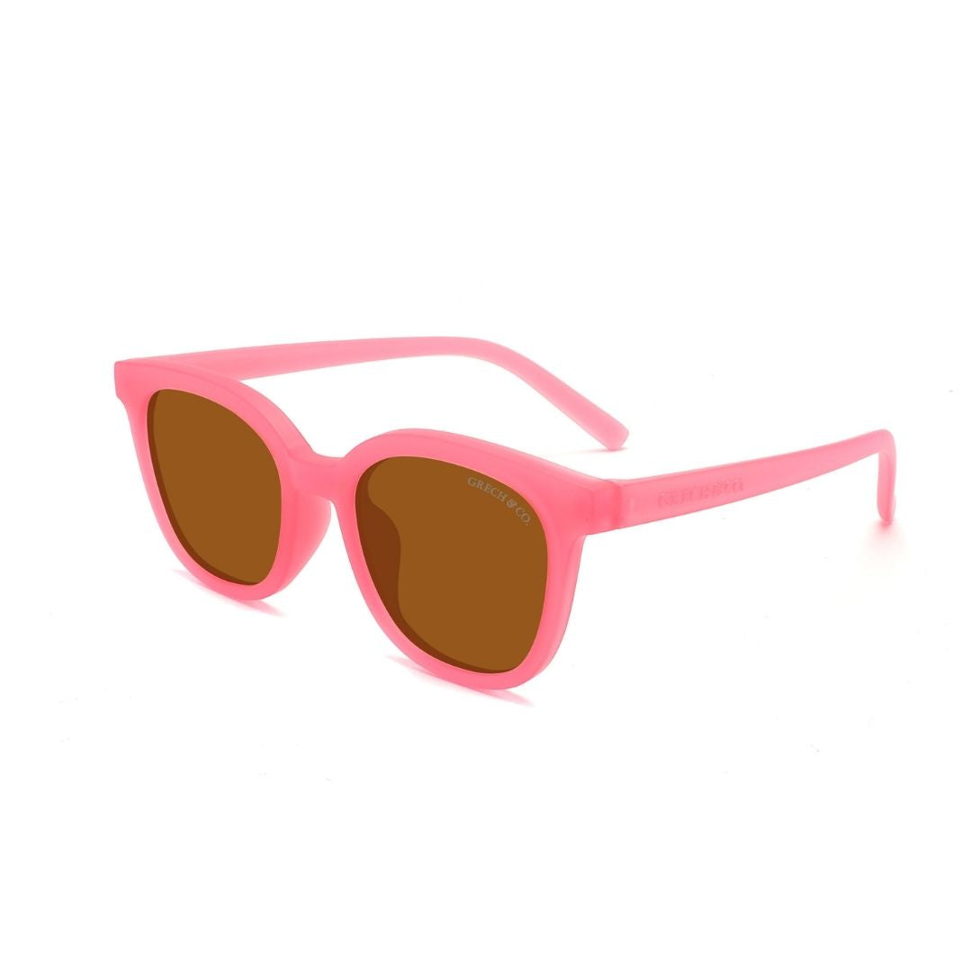 Classic Wayfarer Sustainable Sunglasses | Bio-based · Bendable · Polarized | Bubble Gum