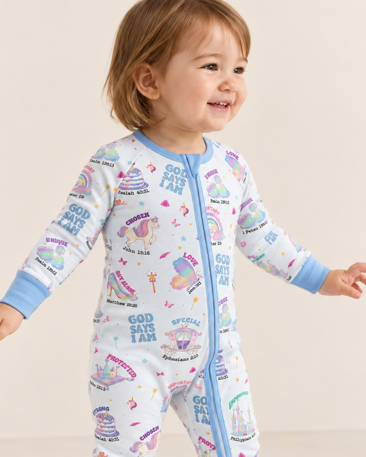 God Says I Am Girl Bamboo Convertible Zippy