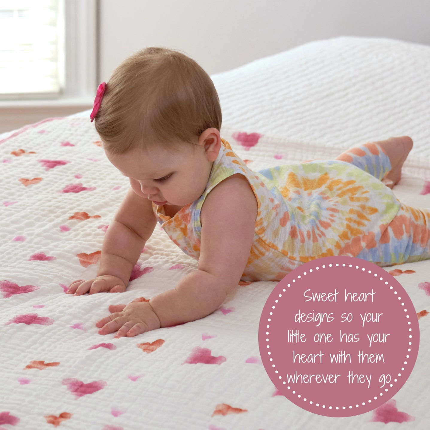 You Stole My Heart Muslin Quilt