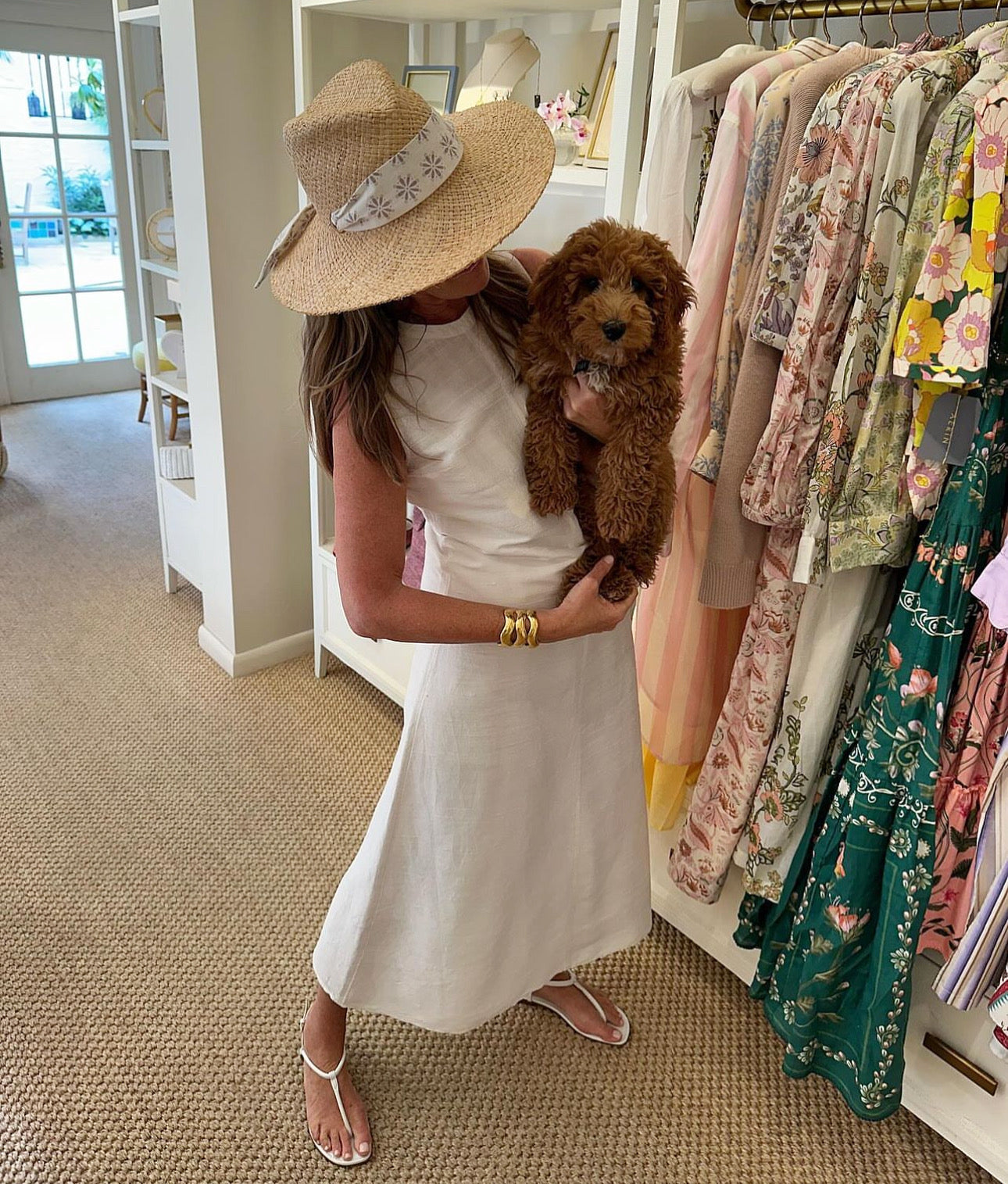 Oleander Sun Hat - Antique Eyelet Lace Ribbon