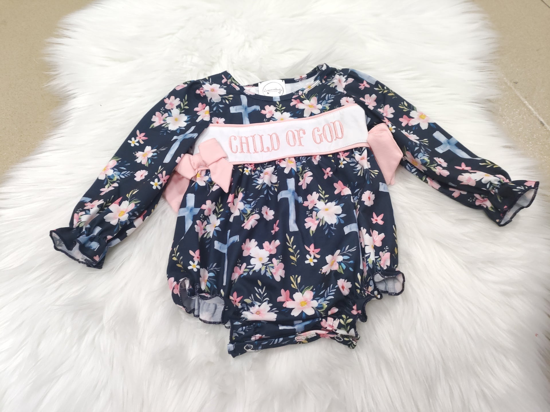 Child Of God Floral Romper