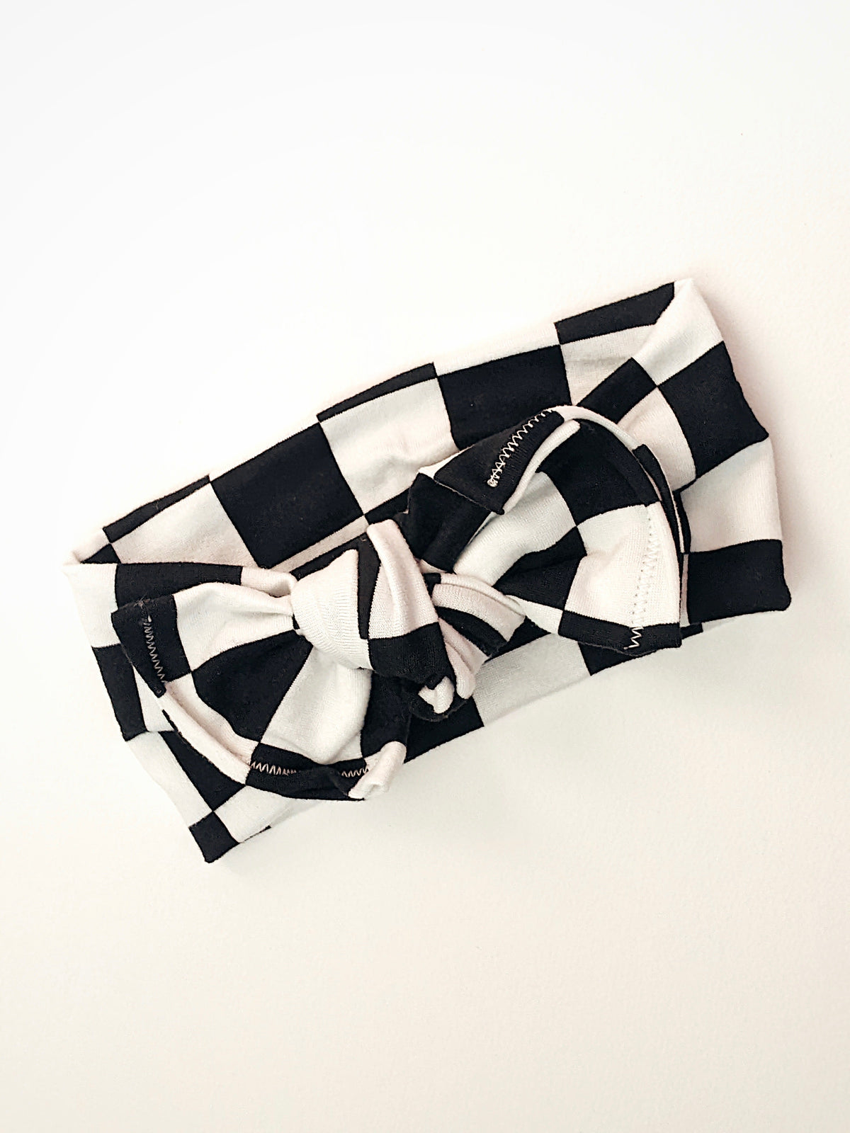 Black And White Checker Bow