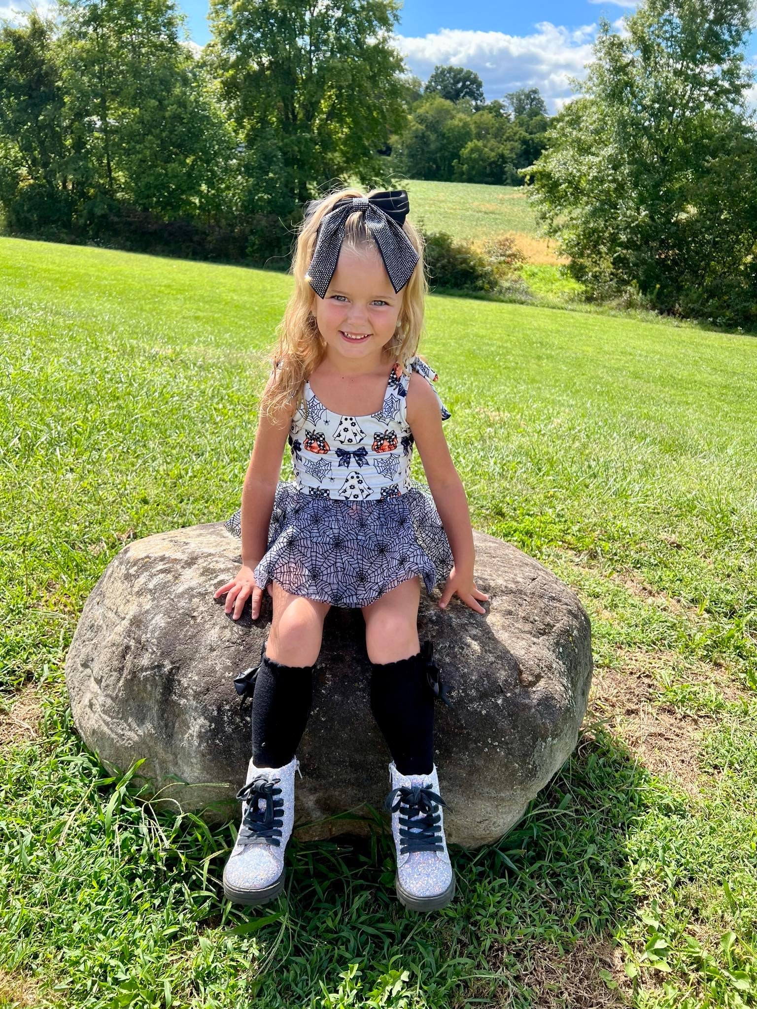 Spiderweb Ghost Mesh Tie Romper