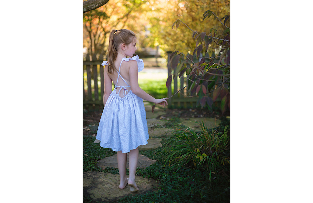 Ruffle Sleeve Dress In Light Zebra