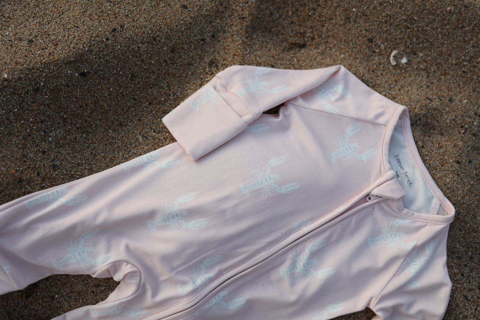 Bamboo Zip Pajamas | Lobster