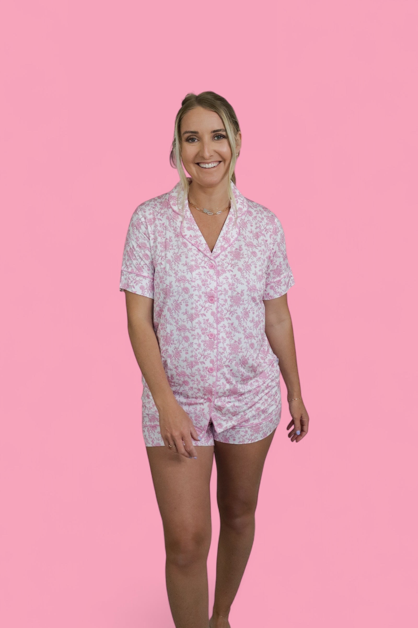 Rosewood Toile Women’s Dream Short Set