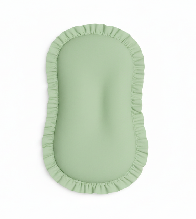 Green Ruffle Baby Lounger Cover (Ships June 8)