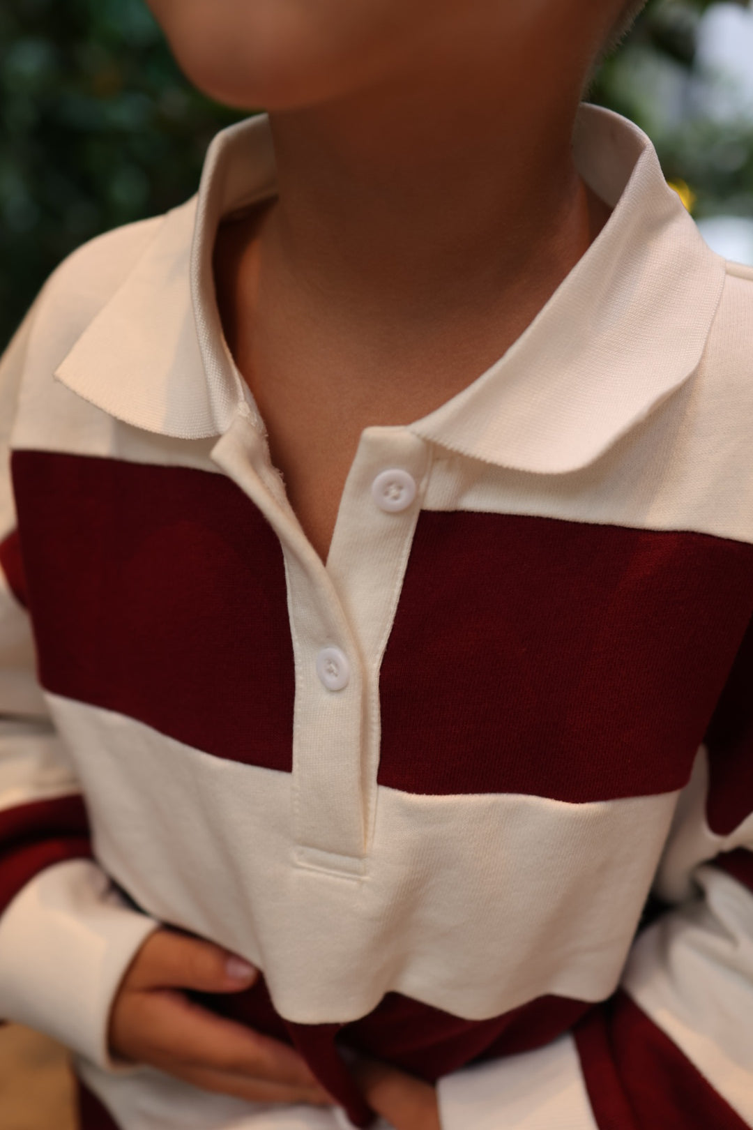 Child Rugby Sweatshirt | Deep Cranberry