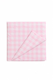 Light Pink Checkered Crib Quilted Blanket